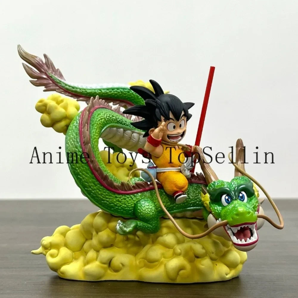 Anime Dragon Ball Figure Goku and Dragon 15cm