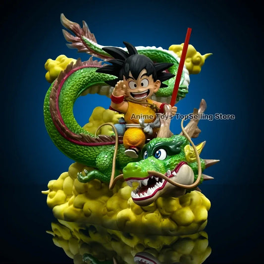 Anime Dragon Ball Figure Goku and Dragon 15cm